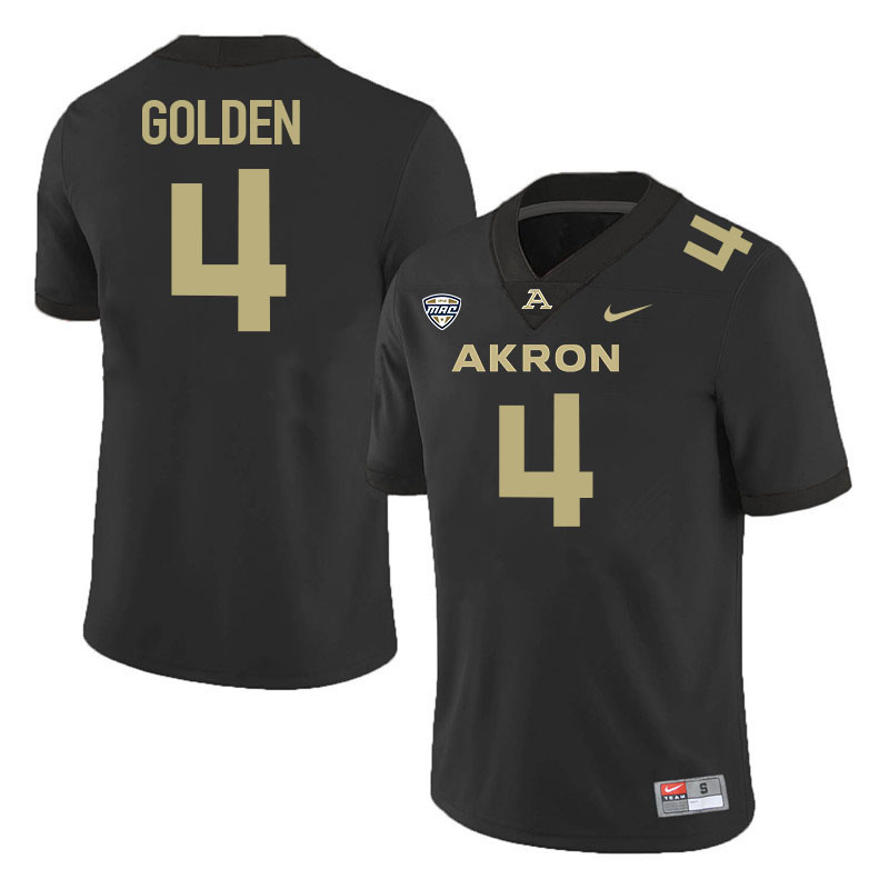 Bobby Golden Akron Zips Jersey,University Of Akron #4 Bobby Golden Jersey Youth-Black